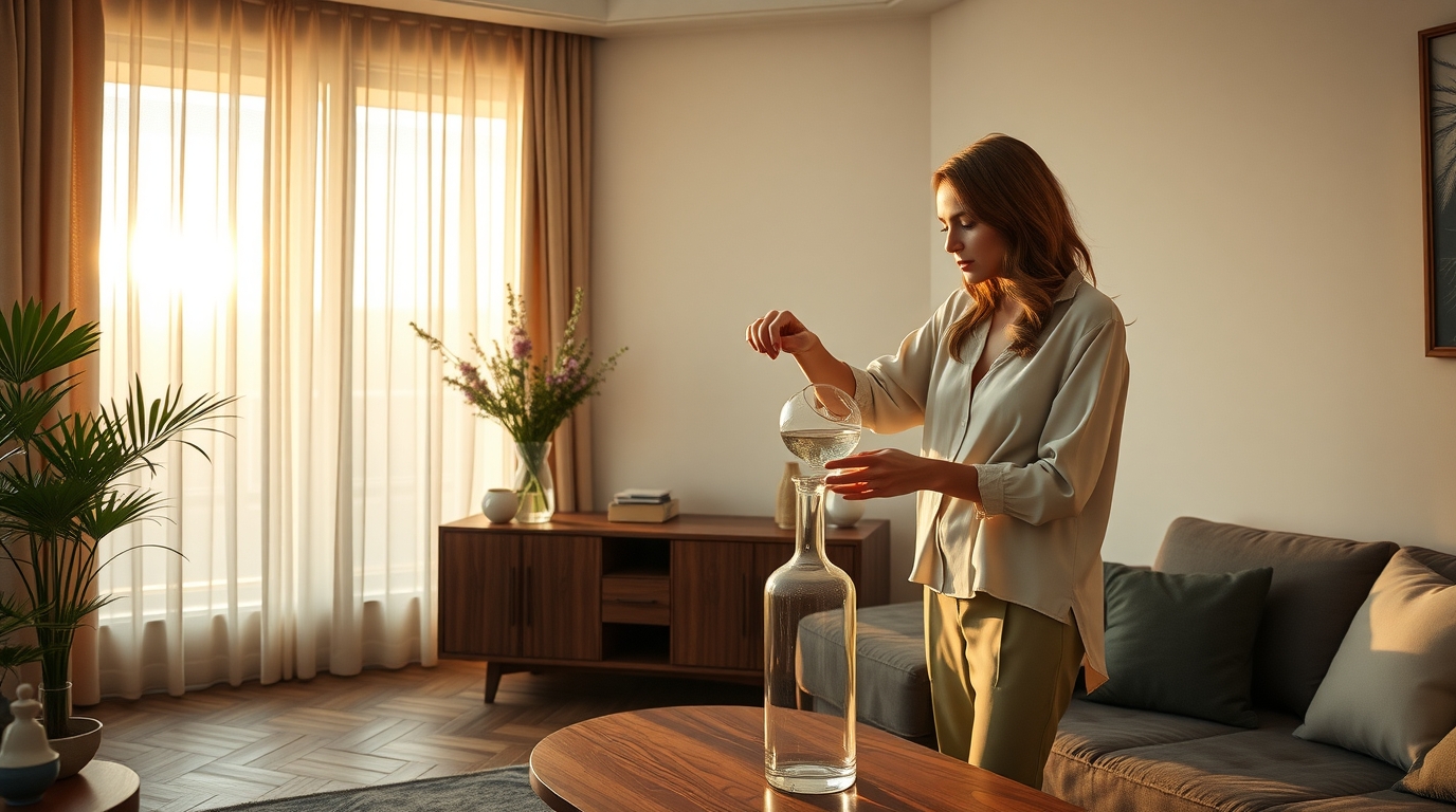 ваза для цветов стекло