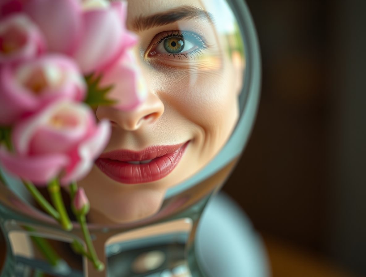 Ваза для цветов стекло